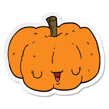 etiket bir karikatür kabak