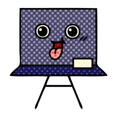 çizgi roman tarzı çizgi film kara tahta