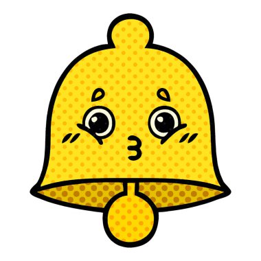 çizgi roman tarzı karikatür bir çan