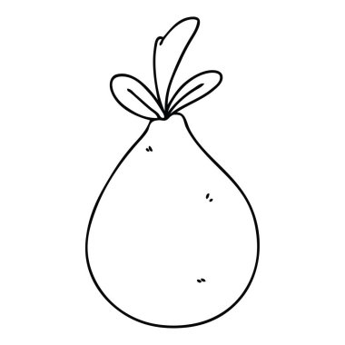 çizim için ilginç karikatür armut