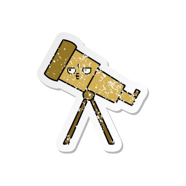 sevimli çizgi Teleskobu sıkıntılı etiket