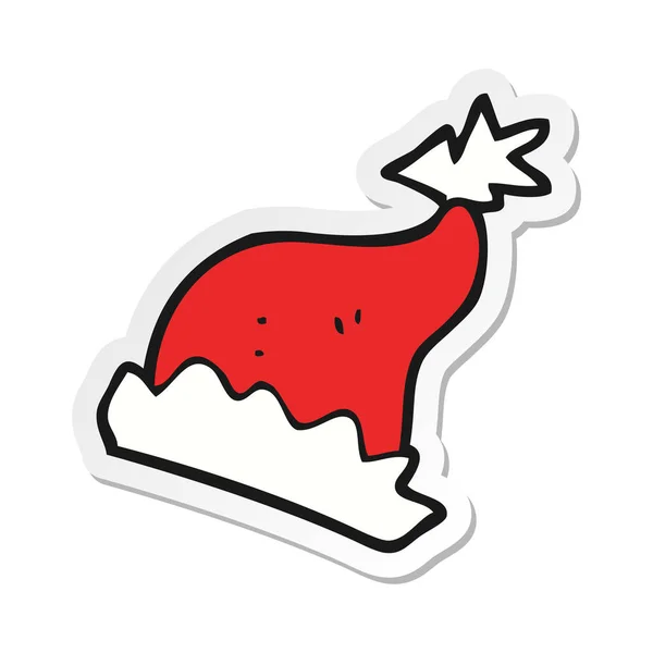 Naklejki cartoon santa hat — Wektor stockowy