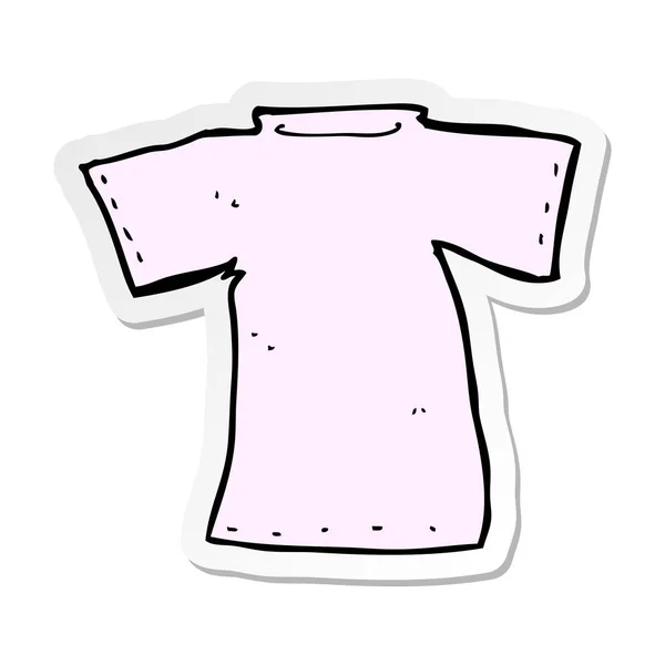 Pegatina Una Camiseta Dibujos Animados — Vector de stock