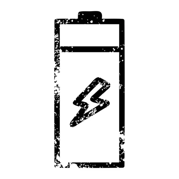 Nödställda Ikonen Batterisymbolen — Stock vektor