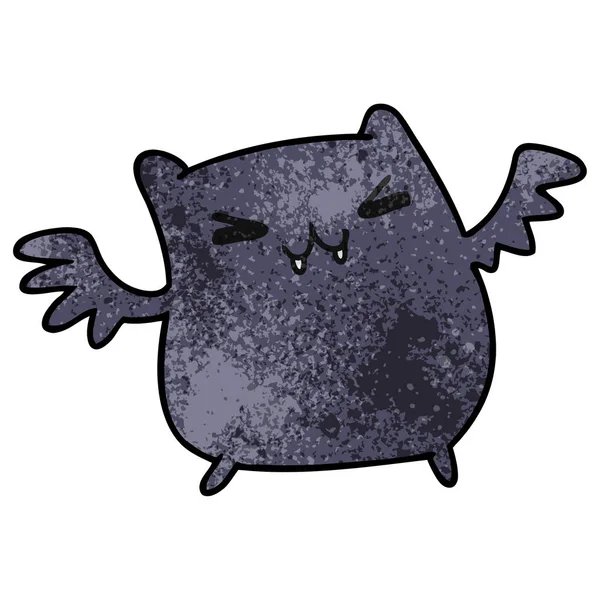 kawaii şirin yarasa dokulu karikatür çizimi