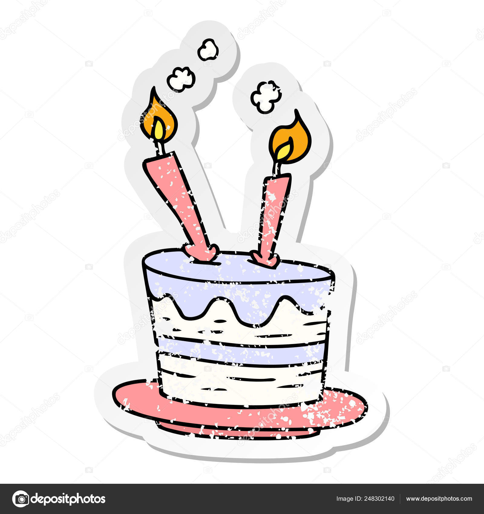 Autocollant Afflige Dessin Anime Gribouille D Un Gateau D Anniversaire Image Vectorielle Par Lineartestpilot C Illustration Autocollant Afflige Dessin Anime Gribouille D Un Gateau D Anniversaire Image Vectorielle Par Lineartestpilot C Illustration