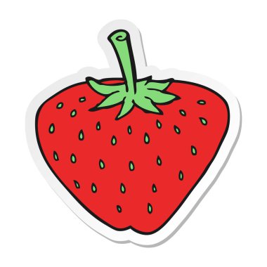 bir çizgi film çilek etiket