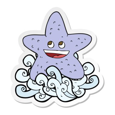 bir çizgi film deniz yıldızı etiket