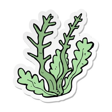 etiket bir karikatür yosun