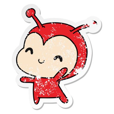 sıkıntılı etiket karikatür kawaii sevimli Bayan hatanın