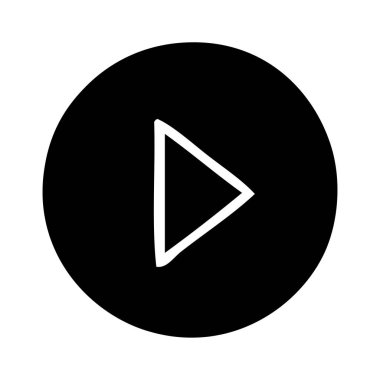 düz sembolü Oynat düğmesini