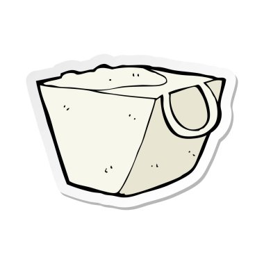 bir çizgi film şehriye kutusunun etiketi