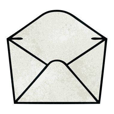 el çekilmiş ilginç karikatür zarf