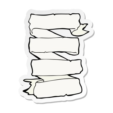 etiket bir karikatür hanedan kaydırma Banner