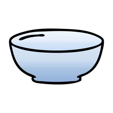 ilginç degrade gölgeli karikatür kase