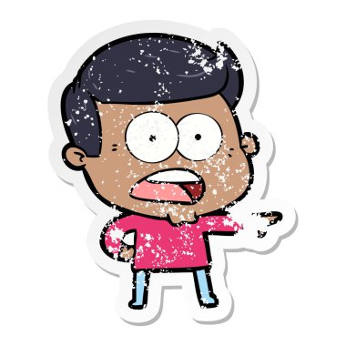 bir karikatür dostum şok sıkıntılı etiket