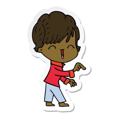 etiket bir karikatür komik kadın