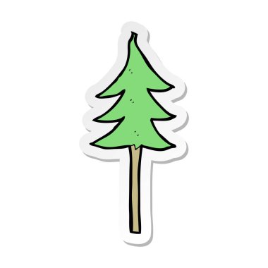 etiket bir karikatür ağaç sembol