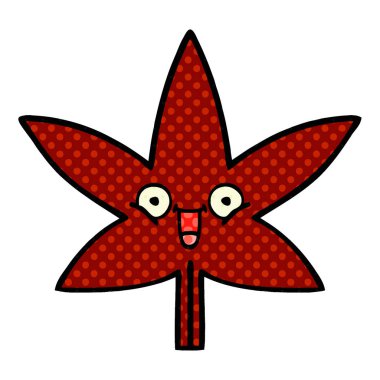 çizgi roman tarzı çizgi film sonbahar yaprak