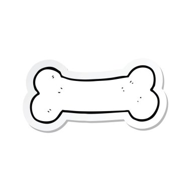 bir çizgi film kemiğin etiket