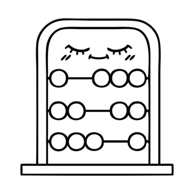 Çizim karikatür abacus