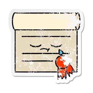 sevimli çizgi sertifika sıkıntılı etiket