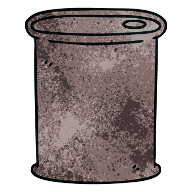 el çekilmiş ilginç karikatür varil