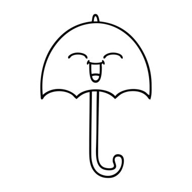 çizim karikatür şemsiye