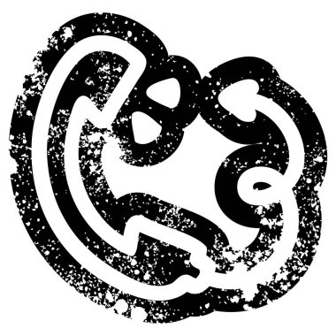 telefon yakışıklı şeytan kuyruk sıkıntılı simgesi simgesi ile