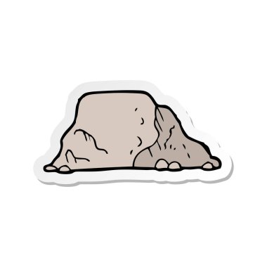 etiket bir karikatür kaya