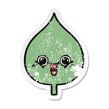 sevimli çizgi ekspresiyon yaprak sıkıntılı etiket