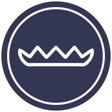 basit yaprakları dairesel simgesi