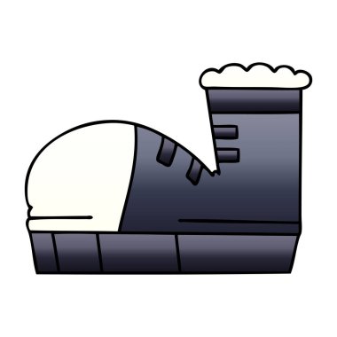 ilginç degrade gölgeli karikatür spor ayakkabı