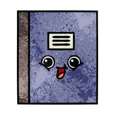 Retro grunge doku karikatür defter