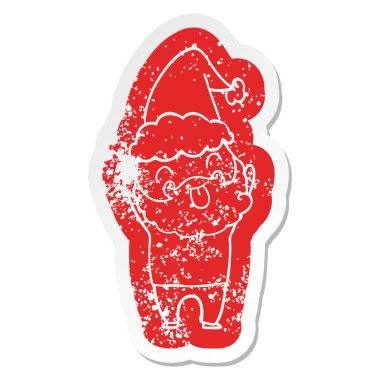 Sıkıntılı etiket dilini sakallı adam featuring 