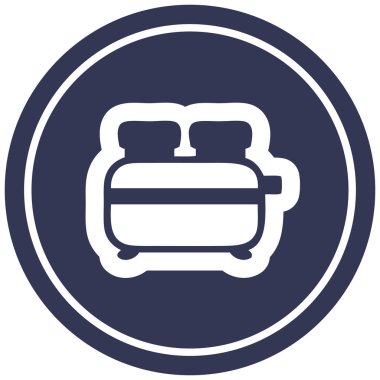 yanmış tost dairesel simgesi simgesi