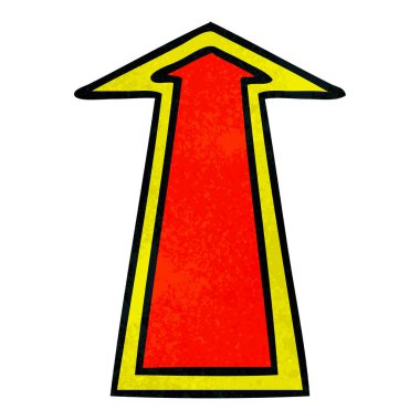 el çekilmiş ilginç karikatür oku