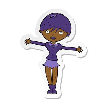 bir çizgi film vampir kız etiketi