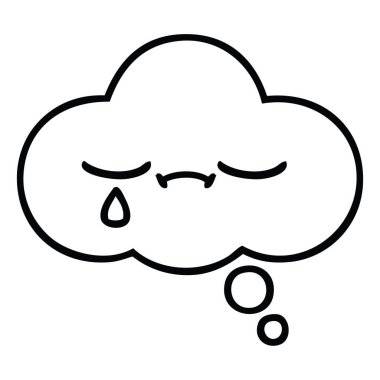 kabarcık düşündüm çizim karikatür