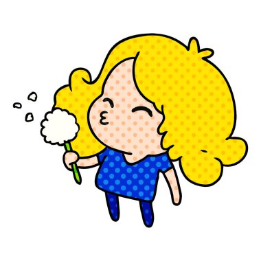 şirin kawaii kız çizgi film