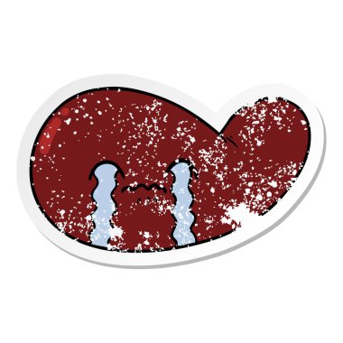 bir çizgi film safra kesesi ağlama sıkıntılı etiket