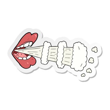 bir çizgi film nefes etiket