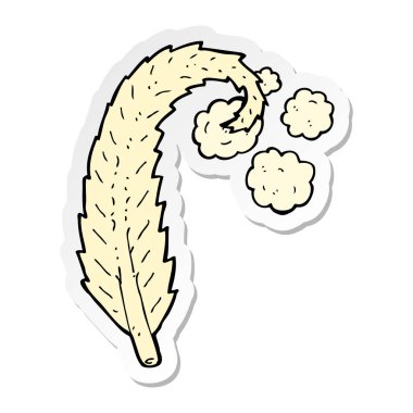 etiket karikatür kuş tüyü