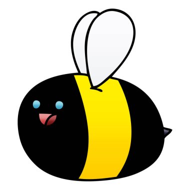 ilginç degrade gölgeli çizgi film bumblebee