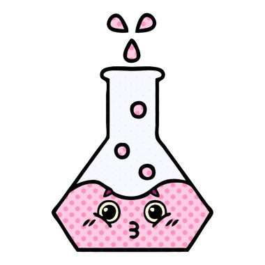 çizgi roman tarzı karikatür bir bilim ölçek