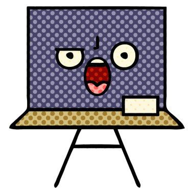 çizgi roman tarzı karikatür yazı tahtası