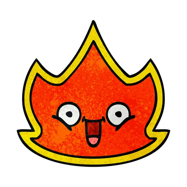 Kreslené Textury Retro Grunge Požáru — Stockový vektor