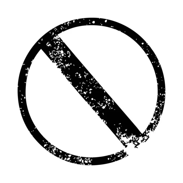 Symbole de détresse non autorisé signe — Image vectorielle