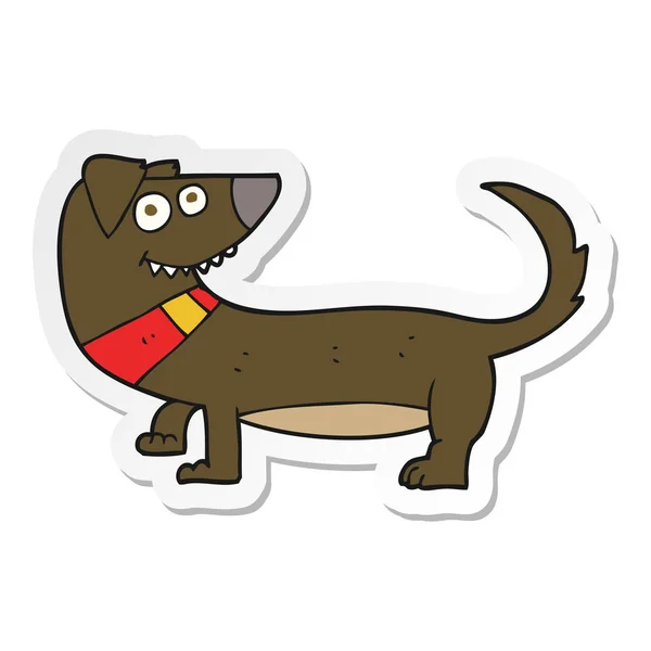 Etiqueta de um cão de desenho animado —  Vetores de Stock
