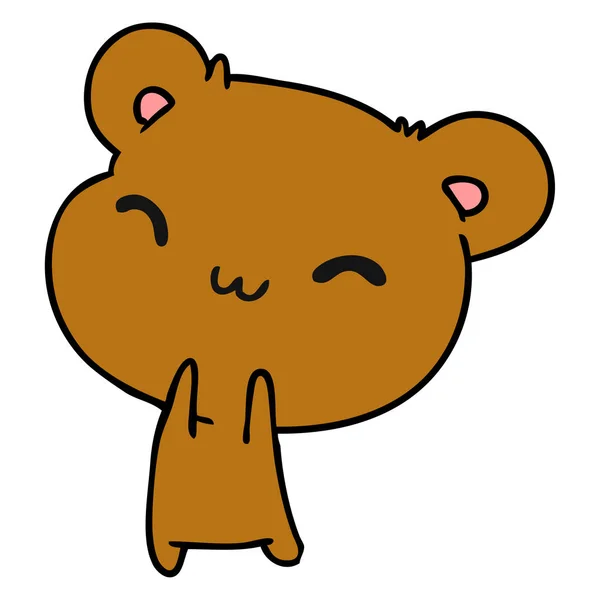Karikatur kawaii süße hamster — Stockvektor